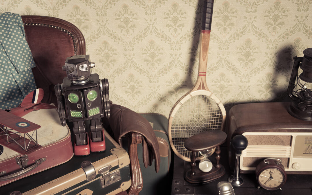 objets anciens d'un grenier