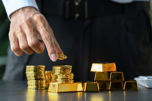 pièces et lingots d'or